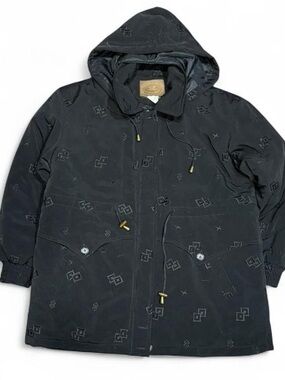 Vintage 80s CP Company Massimo Osti Era Black Hooded Parka Jacket